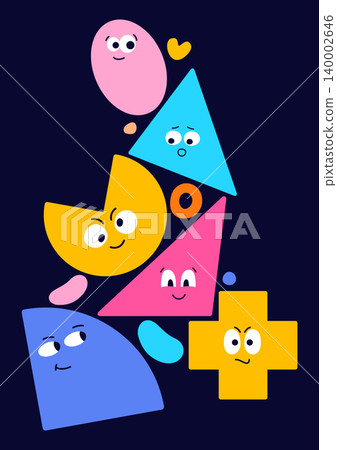 Cute geometric elements. Cute geometric elements. 140002646