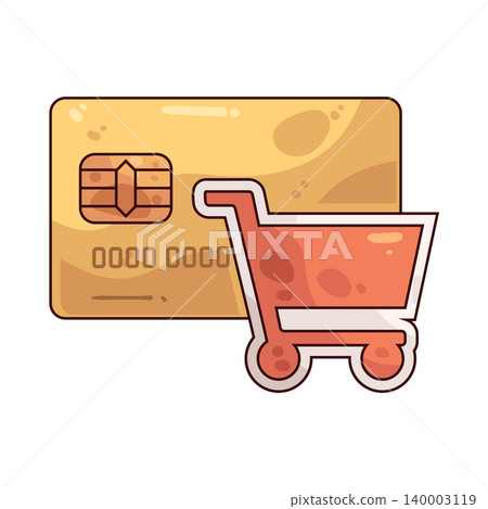 Illustration of Card Cart 140003119