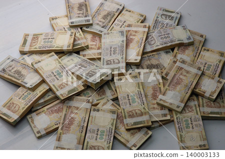Indian Old Currency in a Studio 140003133