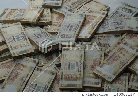 Indian Old Currency in a Studio Indian Old Currency in a Studio 140003137