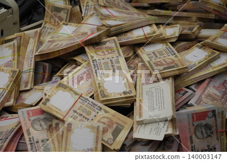 Indian Old Currency in a Studio Indian Old Currency in a Studio 140003147