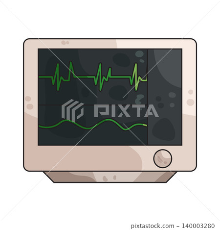 Illustration of ECG Illustration of ECG 140003280