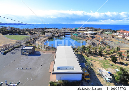 Panoramic view of Soleil Hill from the observation deck 140003790