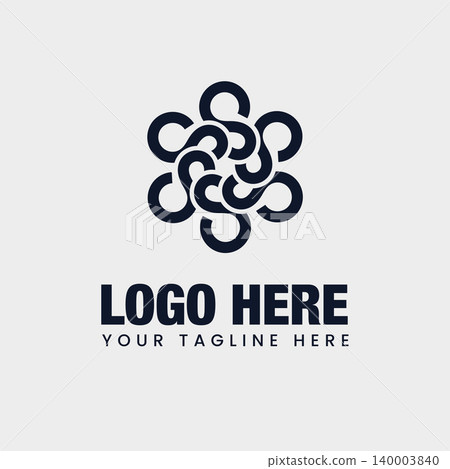Modern Circular Cell Logo Technology Healthcare Template.Vector Illustration Modern Circular Cell Logo Technology Healthcare Template.Vector Illustration 140003840