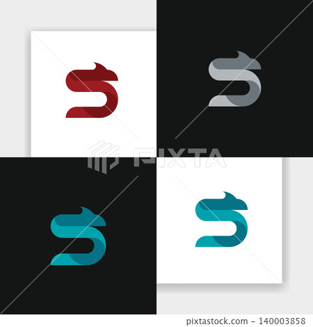 Modern Dragon Letter S Logo Abstract Monogram Vector Illustration Modern Dragon Letter S Logo Abstract Monogram Vector Illustration 140003858