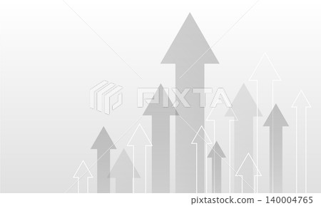 Upward/Increasing Arrow Business Background Frame Growth 140004765