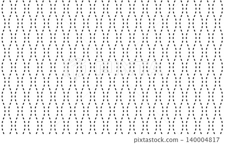 Simple dashed seamless pattern of rising wave motif (vector) Simple dashed seamless pattern of rising wave motif (vector) 140004817