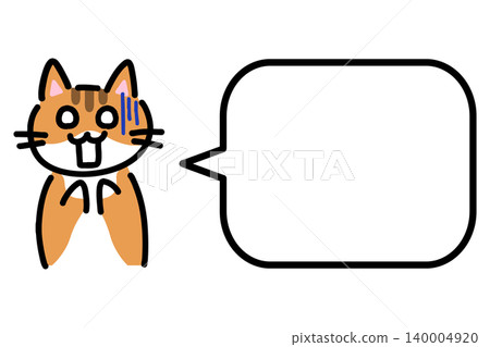 A hand-drawn illustration of a cat turning pale in shock. A hand-drawn illustration of a cat turning pale in shock. 140004920