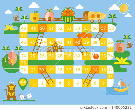 World tour board game template,Funny frame, ladders game, Vector illustrations. World tour board game template,Funny frame, ladders game, Vector illustrations. 140005221