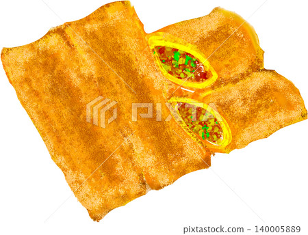 Spring roll illustration Spring roll illustration 140005889