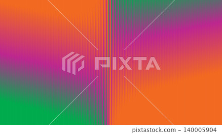 Abstract background featuring vibrant orange and green gradient with vertical lined texture. Abstract background featuring vibrant orange and green gradient with vertical lined texture. 140005904