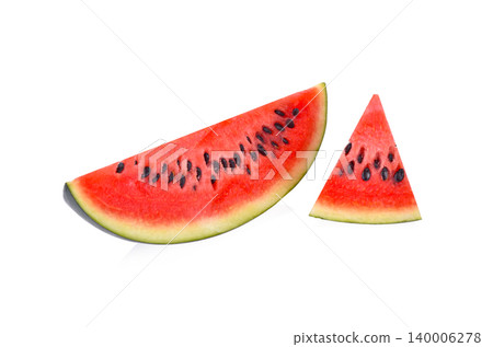 Sliced of watermelon isolated on white background. Sliced of watermelon isolated on white background. 140006278
