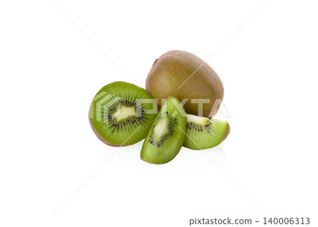 Kiwi fruit isolated on white background Kiwi fruit isolated on white background 140006313