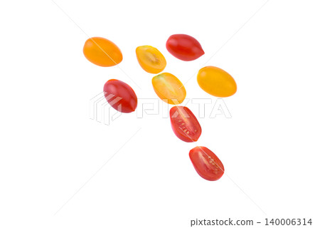 cherry tomatoes isolated on white background cherry tomatoes isolated on white background 140006314
