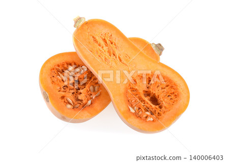 butternut squash isolated on white background... 140006403