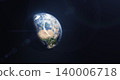 Panoramic view of the planet Earth. Earth in space. 140006718