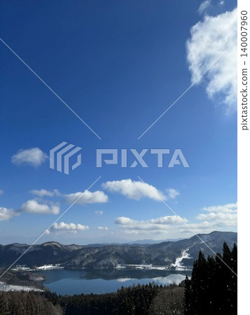 Aoki Lake as seen from a hilltop Aoki Lake as seen from a hilltop 140007960