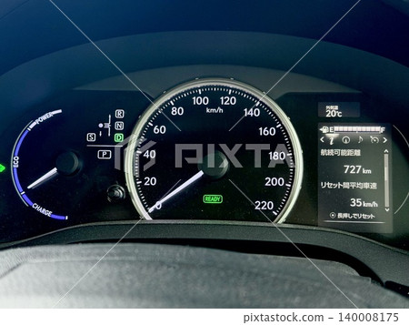 Meters visible from inside the car Meters visible from inside the car 140008175