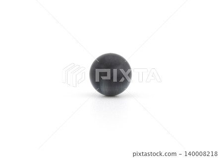 Blue tiger eye stone stands out on a white background Blue tiger eye stone stands out on a white background 140008218