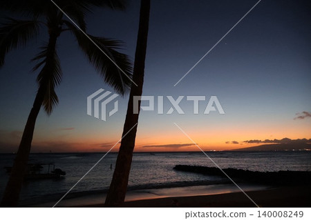 Sunset on the beach Sunset on the beach 140008249