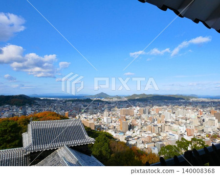 View from Matsuyama Castle (Ehime Prefecture) View from Matsuyama Castle (Ehime Prefecture) 140008368