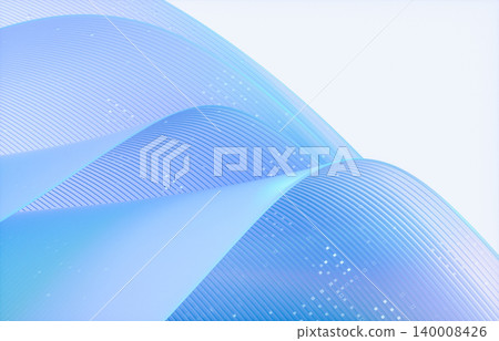 Abstract flowing wave layered with futuristic digital data pattern. 3d rendering Abstract flowing wave layered with futuristic digital data pattern. 3d rendering 140008426