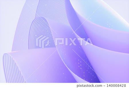 Abstract flowing wave layered with futuristic digital data pattern. 3d rendering 140008428