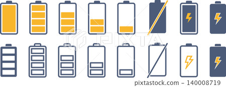 A set of charging icon patterns and frames. A set of charging icon patterns and frames. 140008719
