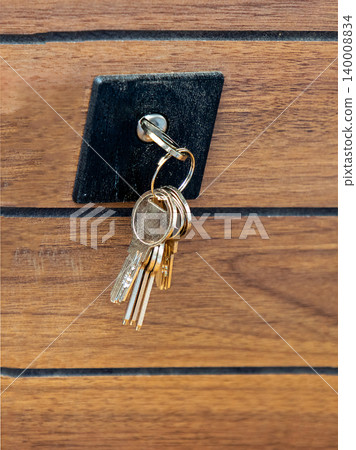 Key in door key hole 140008834