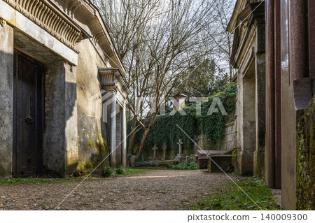Historic stone mausoleums in Highgate Cemetery London Historic stone mausoleums in Highgate Cemetery London 140009300
