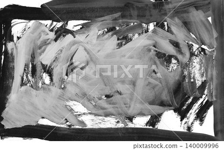 Abstract Monochrome Painting with Bold Brushstrokes for Creative Backgrounds and Designs Abstract Monochrome Painting with Bold Brushstrokes for Creative Backgrounds and Designs 140009996