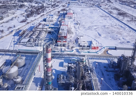 top view of the oil refinery top view of the oil refinery 140010336