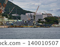 A Japanese Self-Defense Forces ship under construction in Nagasaki. 140010507