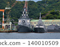 A Japanese Self-Defense Forces ship under construction in Nagasaki. 140010509