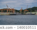 A Japanese Self-Defense Forces ship under construction in Nagasaki. 140010511