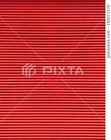 Red Corrugated Metal Shutter Texture Background With Horizontal Lines And Industrial Pattern Red Corrugated Metal Shutter Texture Background With Horizontal Lines And Industrial Pattern 140011370