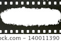 Damage to an old celluloid film strip. Tearing. Burning. Transition. Glitches. Overlay. 140011390