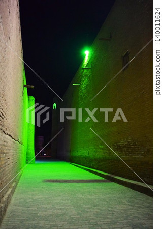 Ichan Kala Old City at Night, Khiva, Uzbekistan Ichan Kala Old City at Night, Khiva, Uzbekistan 140011624