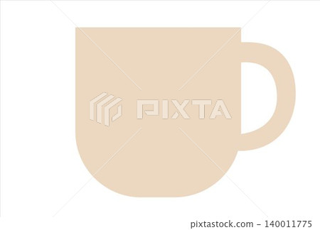 Simple beige coffee cup design Simple beige coffee cup design 140011775