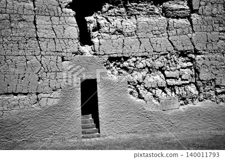 High Contrast Casa Grande National Monument Black and White High Contrast Casa Grande National Monument Black and White 140011793