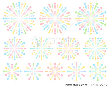 五彩繽紛的煙火插圖集 五彩繽紛的煙火插圖集 140012257