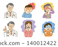 Doctor and illness set 140012422