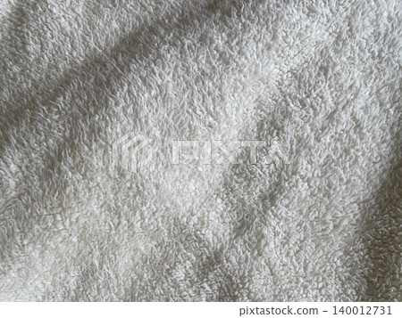 Close Up Texture Of Soft White Terry Cloth Towel Fabric Close Up Texture Of Soft White Terry Cloth Towel Fabric 140012731