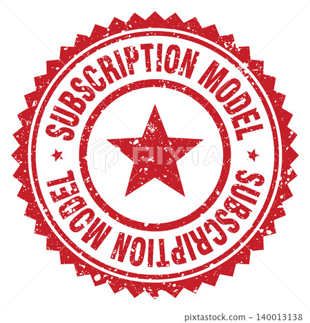 subscription model red grunge round stamp. subscription model stamp subscription model red grunge round stamp. subscription model stamp 140013138