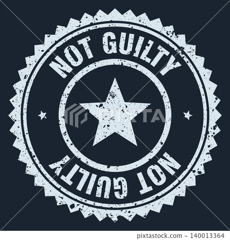 not guilty white grunge round stamp. not guilty stamp not guilty white grunge round stamp. not guilty stamp 140013364