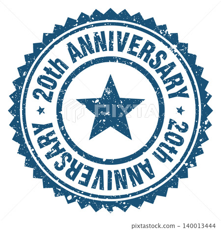 20th anniversary blue grunge round stamp. 20th anniversary stamp 20th anniversary blue grunge round stamp. 20th anniversary stamp 140013444