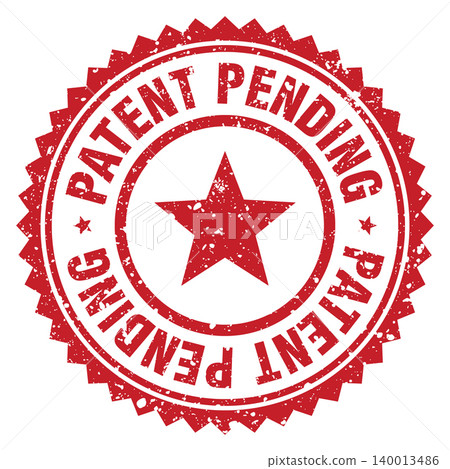 patent pending red grunge round stamp. patent pending stamp patent pending red grunge round stamp. patent pending stamp 140013486