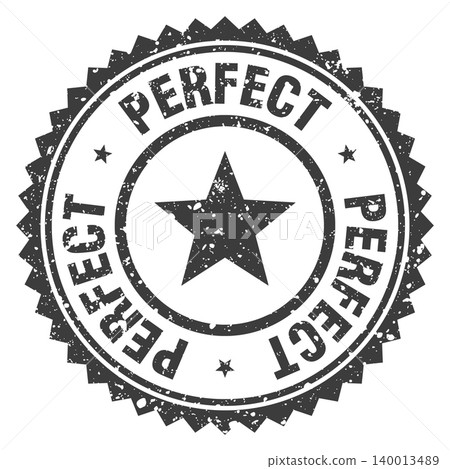 perfect black grunge round stamp. perfect stamp perfect black grunge round stamp. perfect stamp 140013489