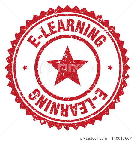 e-learning red grunge round stamp. e-learning stamp e-learning red grunge round stamp. e-learning stamp 140013667