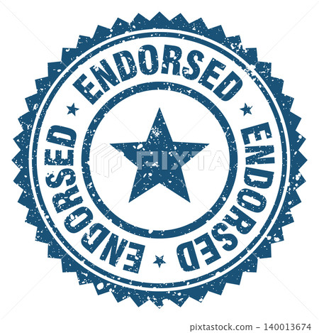 endorsed blue grunge round stamp. endorsed stamp endorsed blue grunge round stamp. endorsed stamp 140013674